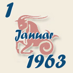 Steinbock, 1. Januar 1963.  