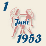 Gemini, 1. Juni 1953.  