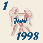 Gemini, 1. Juni 1998.  
