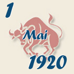 Stier, 1. Mai 1920.  