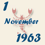Skorpion, 1. November 1963.  