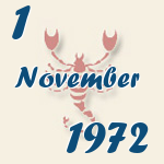Skorpion, 1. November 1972.  