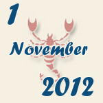 Skorpion, 1. November 2012.  