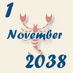 Skorpion, 1. November 2038.  