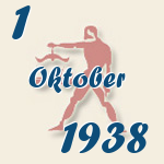 Waage, 1. Oktober 1938.  