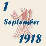 Jungfrau, 1. September 1918.  