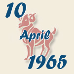 Widder, 10. April 1965.  