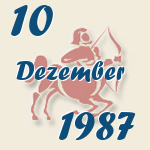 Schütze, 10. Dezember 1987.  
