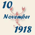 Skorpion, 10. November 1918.  