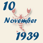 Skorpion, 10. November 1939.  