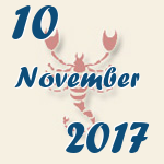 Skorpion, 10. November 2017.  