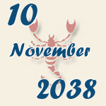 Skorpion, 10. November 2038.  