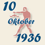 Waage, 10. Oktober 1936.  