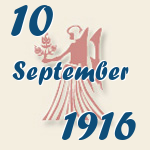 Jungfrau, 10. September 1916.  