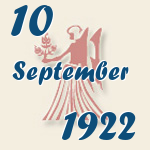Jungfrau, 10. September 1922.  