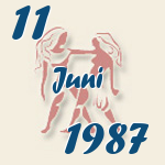 Gemini, 11. Juni 1987.  