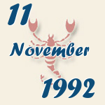 Skorpion, 11. November 1992.  