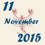 Skorpion, 11. November 2015.  