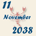 Skorpion, 11. November 2038.  