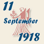Jungfrau, 11. September 1918.  