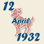 Widder, 12. April 1932.  