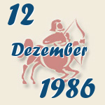 Schütze, 12. Dezember 1986.  