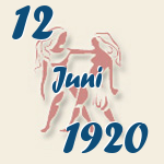 Gemini, 12. Juni 1920.  