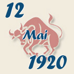 Stier, 12. Mai 1920.  