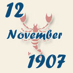 Skorpion, 12. November 1907.  