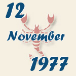 Skorpion, 12. November 1977.  