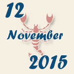 Skorpion, 12. November 2015.  