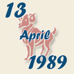 Widder, 13. April 1989.  