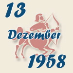 Schütze, 13. Dezember 1958.  