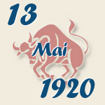 Stier, 13. Mai 1920.  