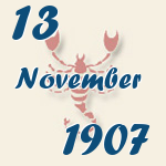 Skorpion, 13. November 1907.  