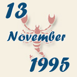Skorpion, 13. November 1995.  