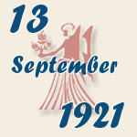 Jungfrau, 13. September 1921.  