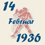 Aquarius, 14. Februar 1936.  