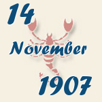 Skorpion, 14. November 1907.  