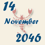 Skorpion, 14. November 2046.  