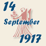 Jungfrau, 14. September 1917.  