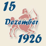 Schütze, 15. Dezember 1926.  