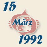 Fische, 15. März 1992.  