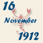 Skorpion, 16. November 1912.  