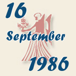 Jungfrau, 16. September 1986.  