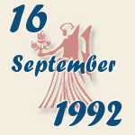 Jungfrau, 16. September 1992.  