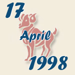 Widder, 17. April 1998.  