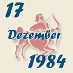 Schütze, 17. Dezember 1984.  