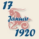 Steinbock, 17. Januar 1920.  
