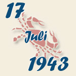Krebs, 17. Juli 1943.  